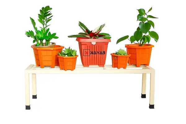 minimalist rectangular plant stand, heavy duty plant stand, metal plant stand for pots, iron plant stand, balcony plant stand,