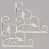 Leaf Ornate Floating Shelf Brackets, Designer L Angle Corner Supports, vintage shelf brackets, elegant home decor