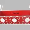Vintage Floral Hanging Basket, Balcony Railing Planter, Iron Metal Plant Stand, Outdoor Garden Decor