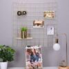 Wall Grid Panel, Photo Holder Display, art and crafts organizer, Metal Mesh grid, Bullitin board