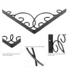 Floral Ornate Floating Shelf Brackets, Designer L Angle Corner Supports, vintage shelf brackets, elegant home decor