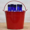 metal buckets, colorful tin buckets, wedding favor buckets, party decoration buckets, small flower pots