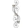 Long Wisp Candle Holder, Decorative Candle Holder, Metal Wall Decor, Tealight Holder for Home