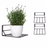 Minimal Wall Hanging Planter, Balcony Planter Holder, Indoor Garden Decor, Flower Pot Holder, Metal Plant Stand