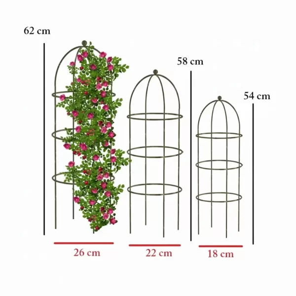 Garden Obelisk Trellis, Plant Supporter, Climbing Rose Trellis, Metal Garden Trellis
