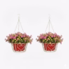 Hanging basket planter, Chain hanging basket, Hanging flower pot, Metal hanging planter, Decorative hanging basket, Wrought iron hanging planter, Outdoor hanging planter