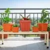 minimalist rectangular plant stand, heavy duty plant stand, metal plant stand for pots, iron plant stand, balcony plant stand,