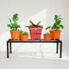 minimalist rectangular plant stand, heavy duty plant stand, metal plant stand for pots, iron plant stand, balcony plant stand,