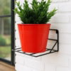 Minimal Wall Hanging Planter, Balcony Planter Holder, Indoor Garden Decor, Flower Pot Holder, Metal Plant Stand