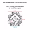 Wall-Mounted Metal Plant Holder, Elegant Scroll Plant Hanger, Outdoor Plant Pot Hook, Durable Metal Pot Holder
