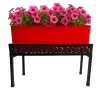 Vintage Flower Bed Planter Stand, Iron Plant Stand, Outdoor Pot Holder, Garden Decor, Balcony Plant Stand