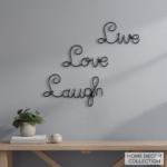 Live Love Laugh Wall Decor, Metal Wall Decor, Metal Word Art, Inspirational Wall Art, Home Metal Decorations