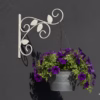 Wrought Iron Hanging Bracket, Garden Wall Hook, Plant Hanger, Outdoor Decor, Bird Feeder Bracket