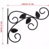 Wrought Iron Hanging Bracket, Garden Wall Hook, Plant Hanger, Outdoor Decor, Bird Feeder Bracket