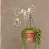 Wrought Iron Hanging Bracket, Garden Wall Hook, Plant Hanger, Outdoor Decor, Bird Feeder Bracket