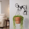 Wrought Iron Hanging Bracket, Garden Wall Hook, Plant Hanger, Outdoor Decor, Bird Feeder Bracket
