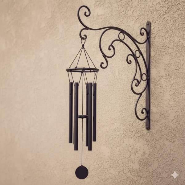 Wrought Iron Hanging Bracket, Garden Wall Hook, Plant Hanger, Outdoor Decor, Bird Feeder Bracket