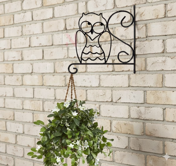 Wrought Iron Hanging Bracket, Garden Wall Hook, Plant Hanger, Outdoor Decor, Bird Feeder Bracket