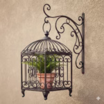 Wrought Iron Hanging Bracket, Garden Wall Hook, Plant Hanger, Outdoor Decor, Bird Feeder Bracket