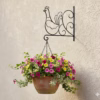 Wrought Iron Hanging Bracket, Garden Wall Hook, Plant Hanger, Outdoor Decor, Bird Feeder Bracket