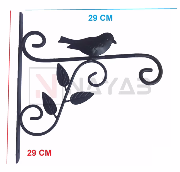 Wrought Iron Hanging Bracket, Garden Wall Hook, Plant Hanger, Outdoor Decor, Bird Feeder Bracket