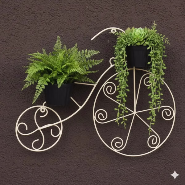 Wall-Mounted Metal Plant Holder, Elegant Scroll Plant Hanger, Outdoor Plant Pot Hook, Durable Metal Pot Holder. wall hanging plant hanger
