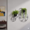 Wall-Mounted Metal Plant Holder, Elegant Scroll Plant Hanger, Outdoor Plant Pot Hook, Durable Metal Pot Holder. wall hanging plant hanger