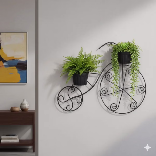 Wall-Mounted Metal Plant Holder, Elegant Scroll Plant Hanger, Outdoor Plant Pot Hook, Durable Metal Pot Holder. wall hanging plant hanger