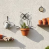 Wall-Mounted Metal Plant Holder, Elegant Scroll Plant Hanger, Outdoor Plant Pot Hook, Durable Metal Pot Holder. wall hanging plant hanger