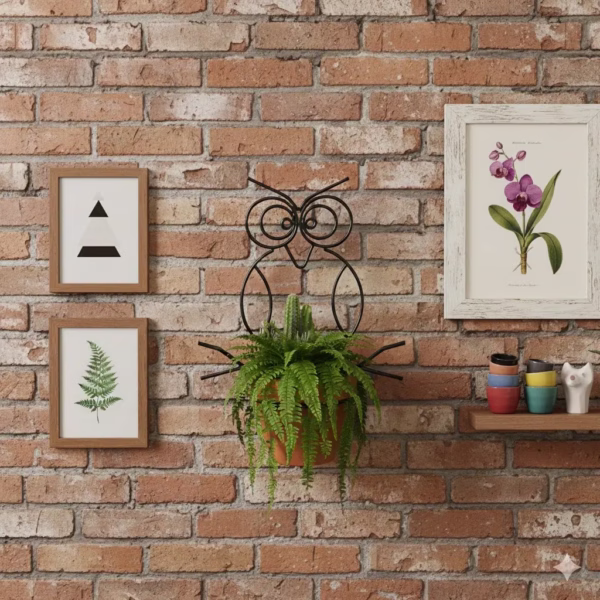 Wall-Mounted Metal Plant Holder, Elegant Scroll Plant Hanger, Outdoor Plant Pot Hook, Durable Metal Pot Holder. wall hanging plant hanger